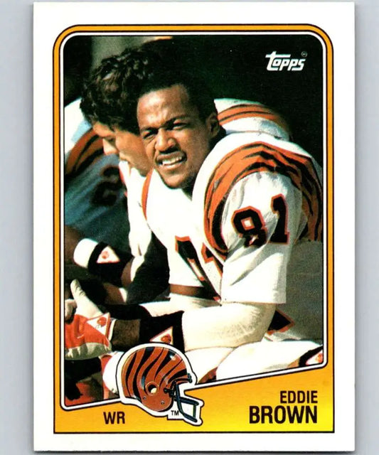1988 Topps #343 Eddie Brown EX Excellent Cincinnati Bengals Football Card