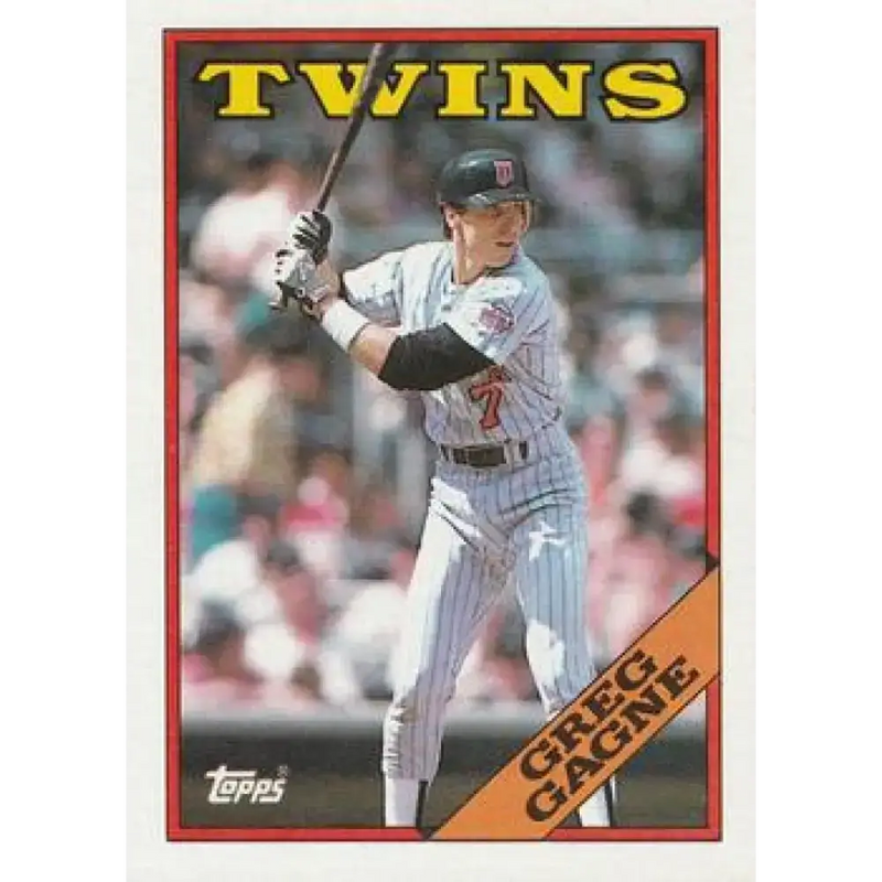 1988 Topps #343 Greg Gagne NM-MT Minnesota Twins Baseball Card - Baseball Card Single