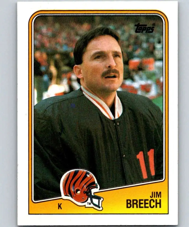 1988 Topps #344 Jim Breech EX Excellent Cincinnati Bengals Football Card - Football Card Single