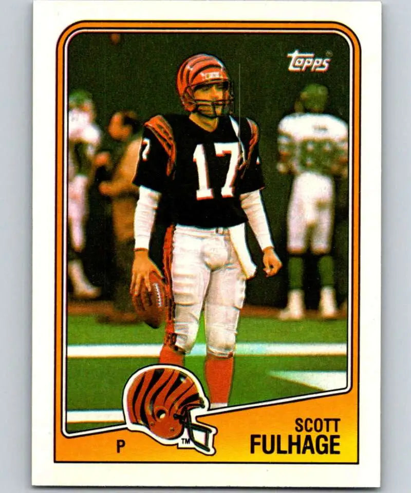 1988 Topps #346 Scott Fulhage EX Excellent RC Rookie Cincinnati Bengals Football Card - Football Card Single