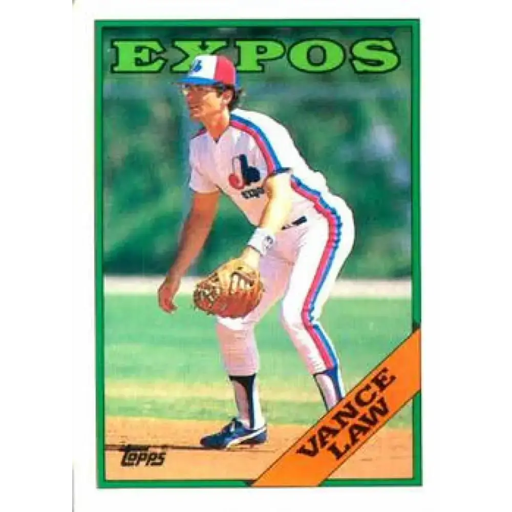 1988 Topps #346 Vance Law NM-MT Montreal Expos Baseball Card - Baseball Card Single
