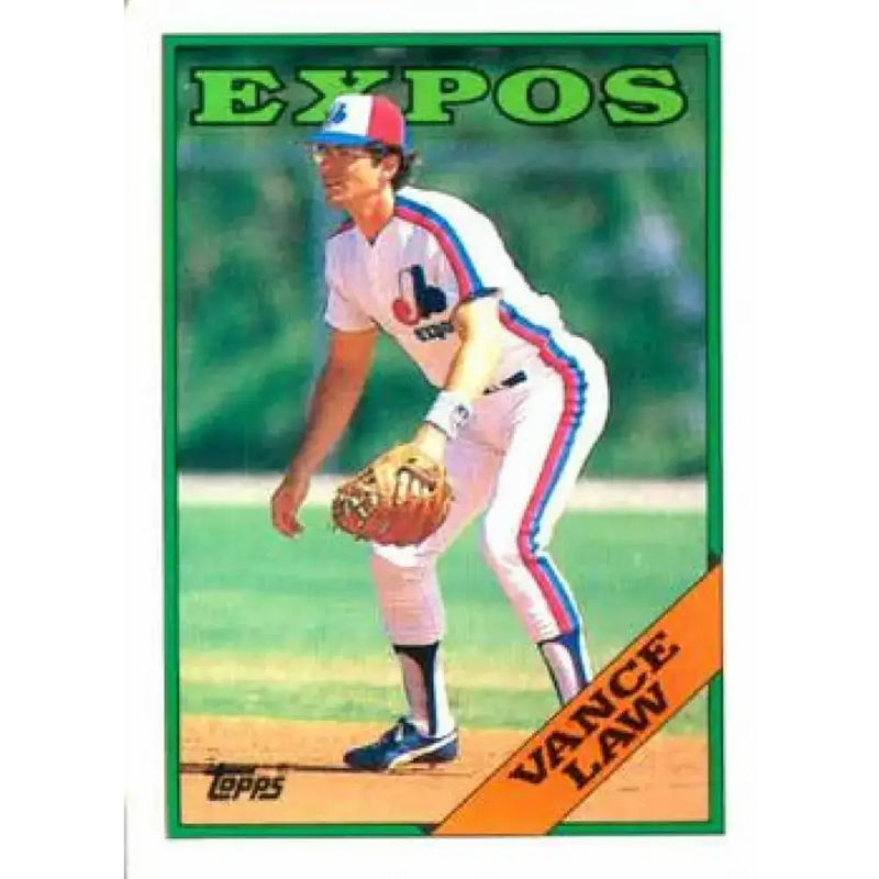 1988 Topps #346 Vance Law NM-MT Montreal Expos Baseball Card - Baseball Card Single