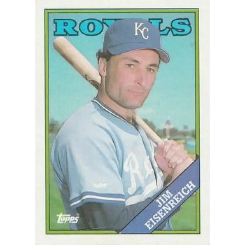 1988 Topps #348 Jim Eisenreich NM-MT Kansas City Royals Baseball Card - Baseball Card Single