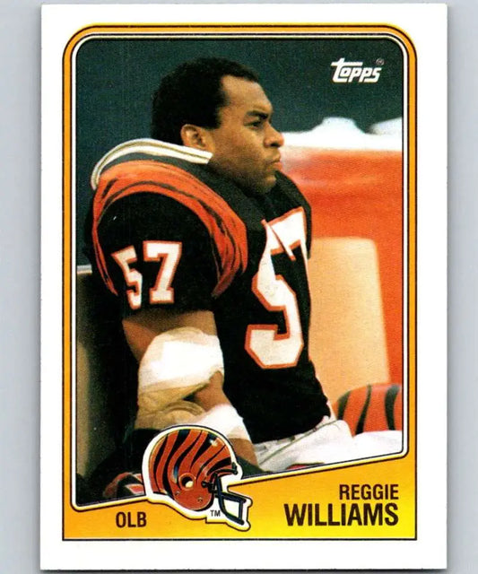 1988 Topps #348 Reggie Williams EX Excellent Cincinnati Bengals Football Card - Football Card Single