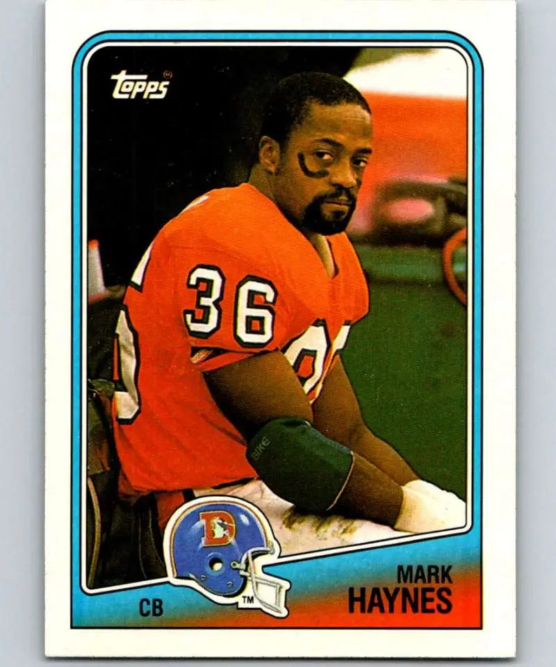 1988 Topps #35 Mark Haynes EX Excellent Denver Broncos Football Card