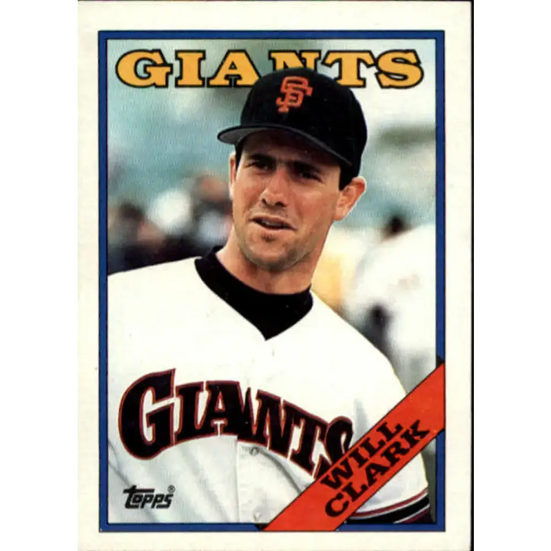 1988 Topps #350 Will Clark NM-MT San Francisco Giants Baseball Card - Baseball Card Single
