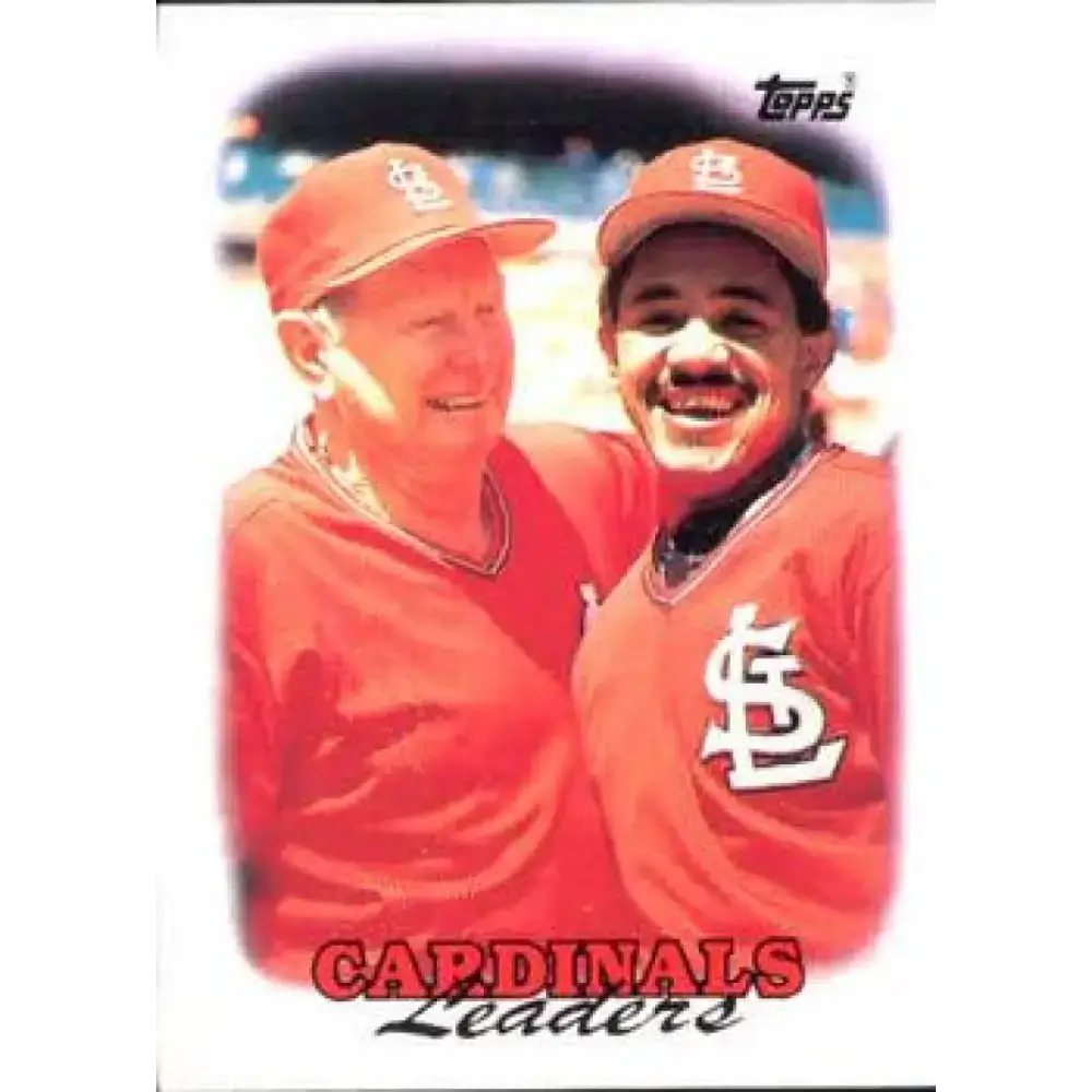 1988 Topps #351 Cardinals Team Leaders NM-MT St. Louis Cardinals Baseball Card - Baseball Card Single