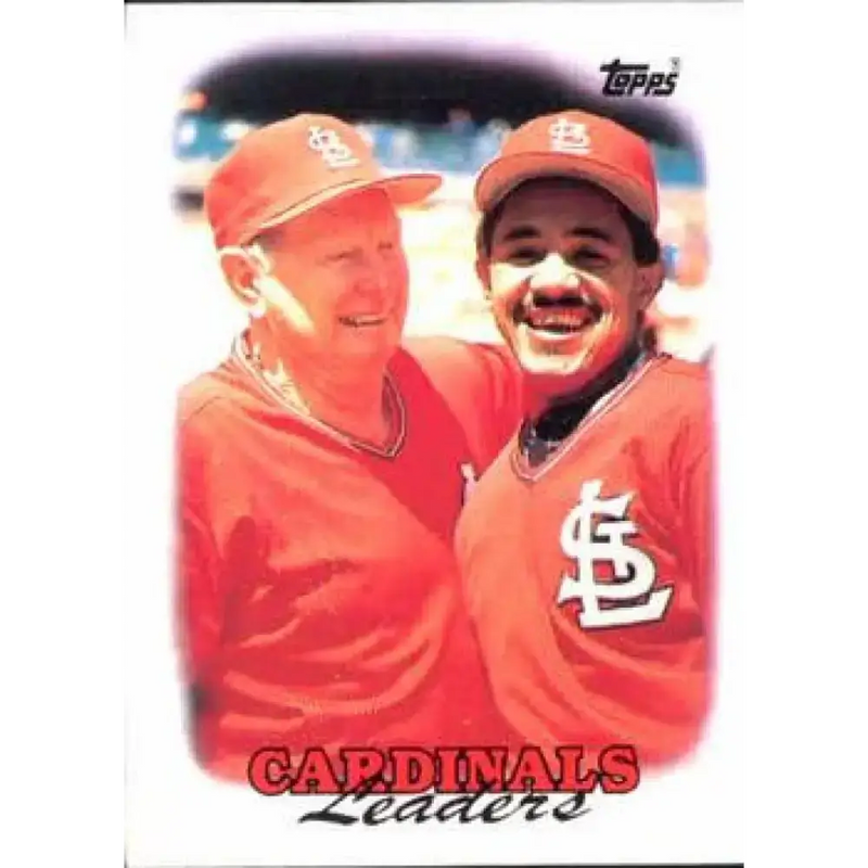 1988 Topps #351 Cardinals Team Leaders NM-MT St. Louis Cardinals Baseball Card - Baseball Card Single