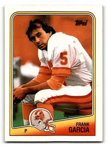 Original gloss Frank Garcia Tampa Bay football card from 1988 Topps series