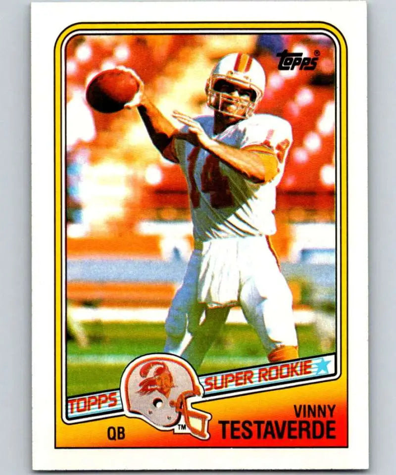 1988 Topps #352 Vinny Testaverde EX Excellent RC Rookie Tampa Bay Buccaneers Football Card