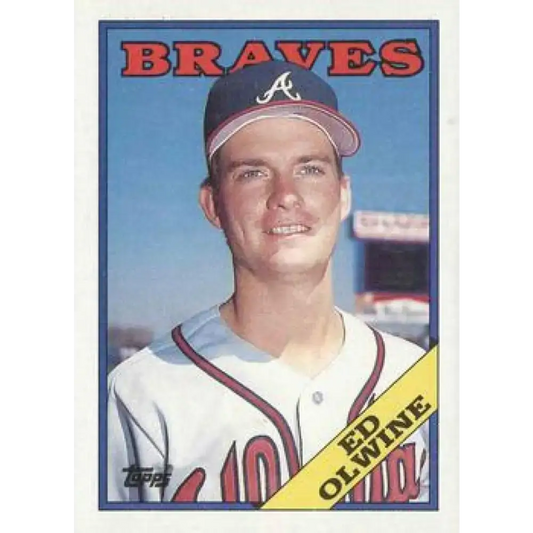 1988 Topps #353 Ed Olwine NM-MT Atlanta Braves Baseball Card