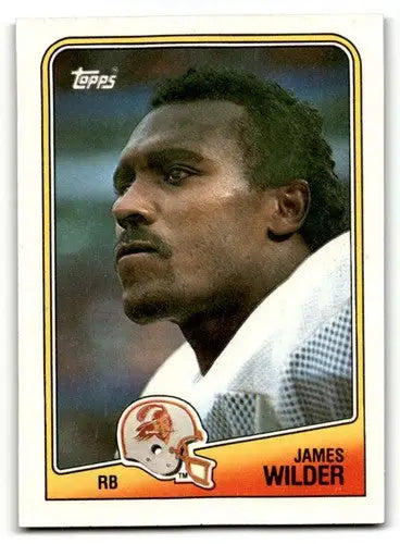 Original gloss James Wilder Tampa Bay football card from 1988 Topps #353