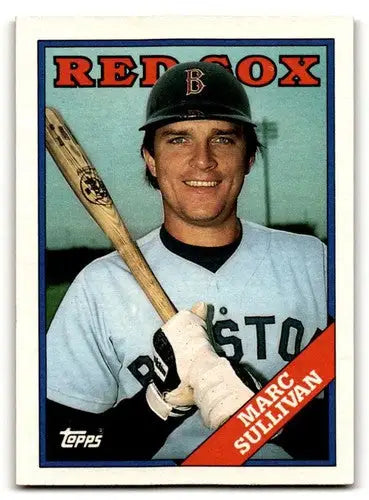 Baseball card featuring Marc Sullivan of the Boston Red Sox, 1988 Topps #354