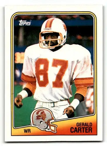 Gerald Carter Tampa football card from 1988 Topps #355 showcasing Carter Tampa Buccaneers