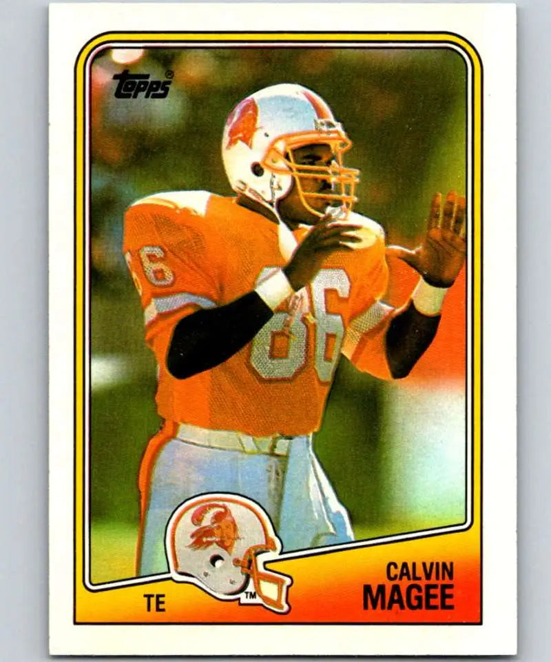 1988 Topps #356 Calvin Magee EX Excellent Tampa Bay Buccaneers Football Card - Football Card Single