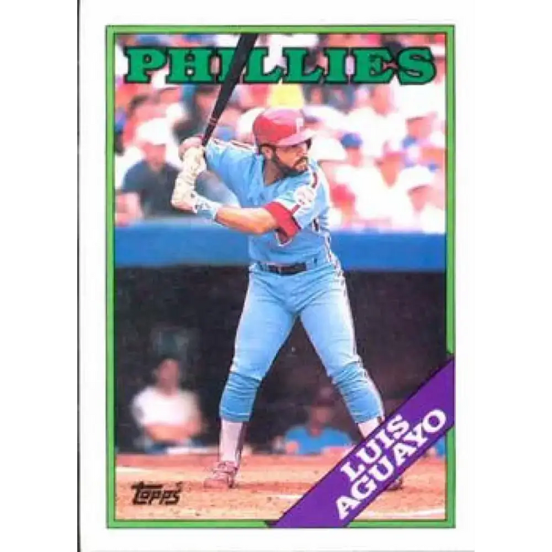 1988 Topps #356 Luis Aguayo NM-MT Philadelphia Phillies Baseball Card - Baseball Card Single