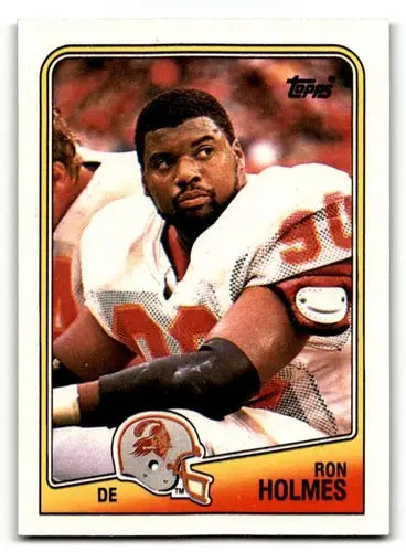 Ron Holmes Tampa Bay football card from 1988 Topps #358 featuring Holmes Tampa Bay Buccaneers