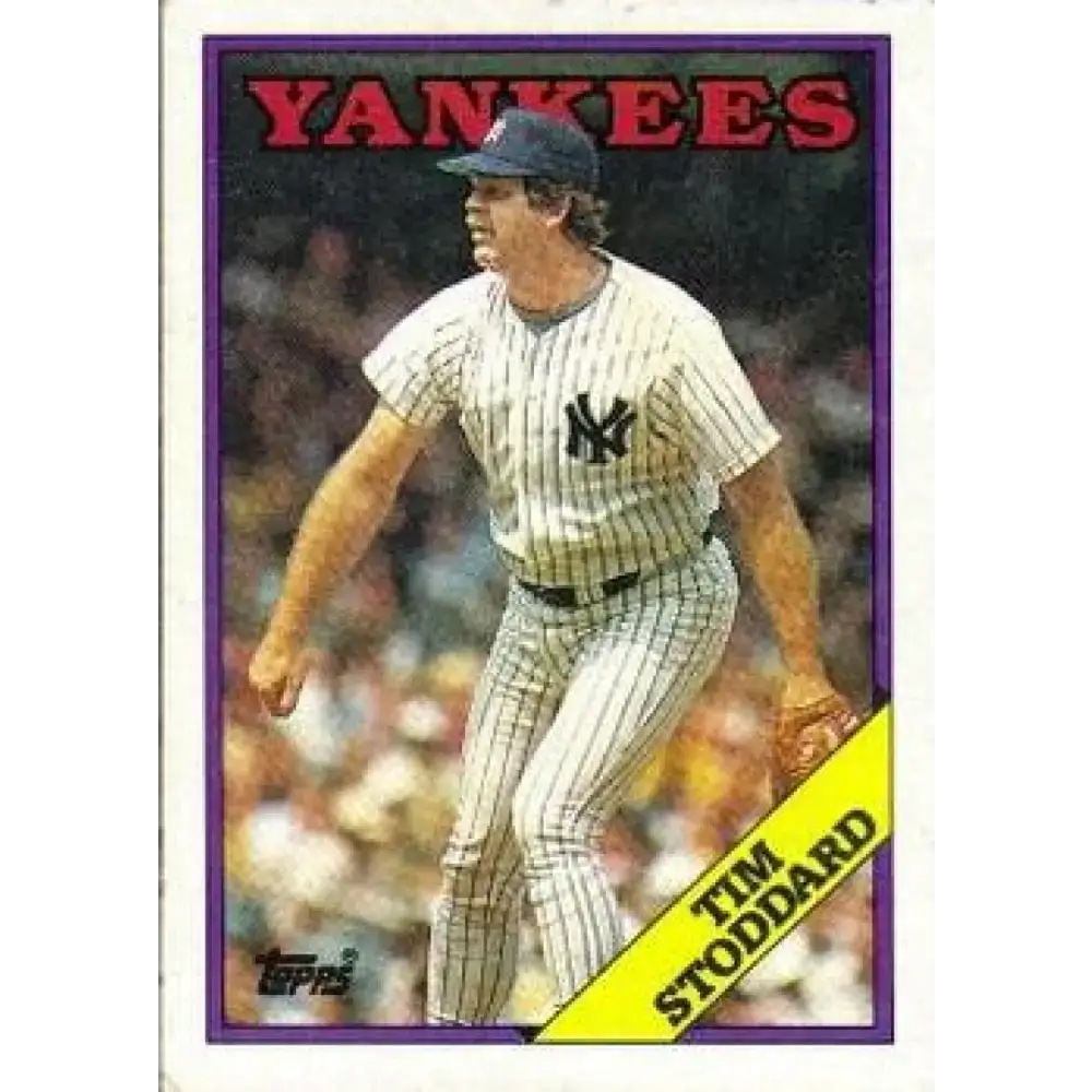 1988 Topps #359 Tim Stoddard NM-MT New York Yankees Baseball Card - Baseball Card Single