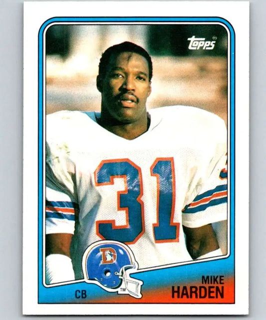 1988 Topps #36 Mike Harden EX Excellent Denver Broncos Football Card