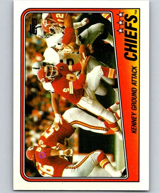 1988 Topps #361 Bill Kenney EX Excellent Kansas City Chiefs Football Card