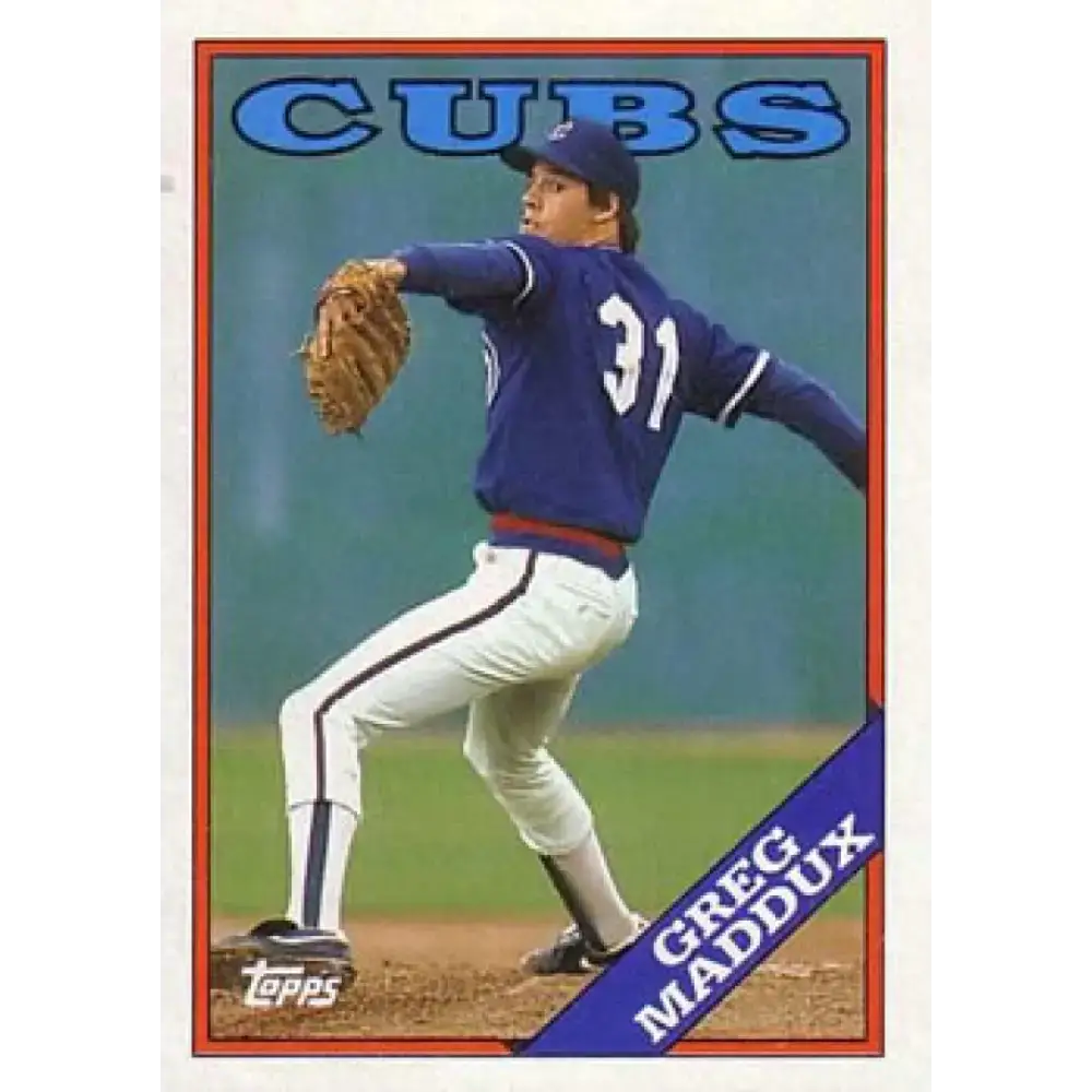 1988 Topps #361 Greg Maddux NM-MT Chicago Cubs Baseball Card - Baseball Card Single