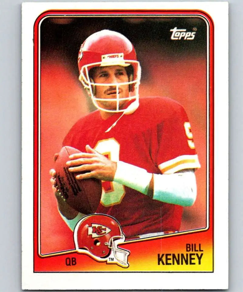 1988 Topps #362 Bill Kenney EX Excellent Kansas City Chiefs Football Card - Football Card Single
