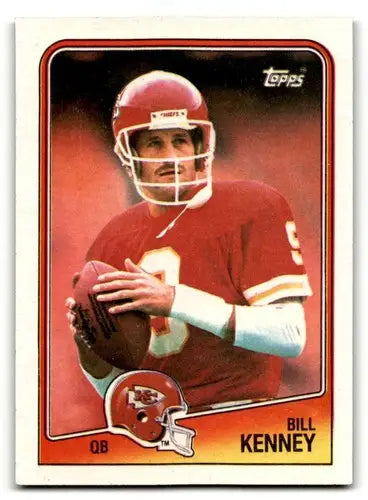 Bill Kenney Kansas City Chiefs football card from 1988 Topps collection