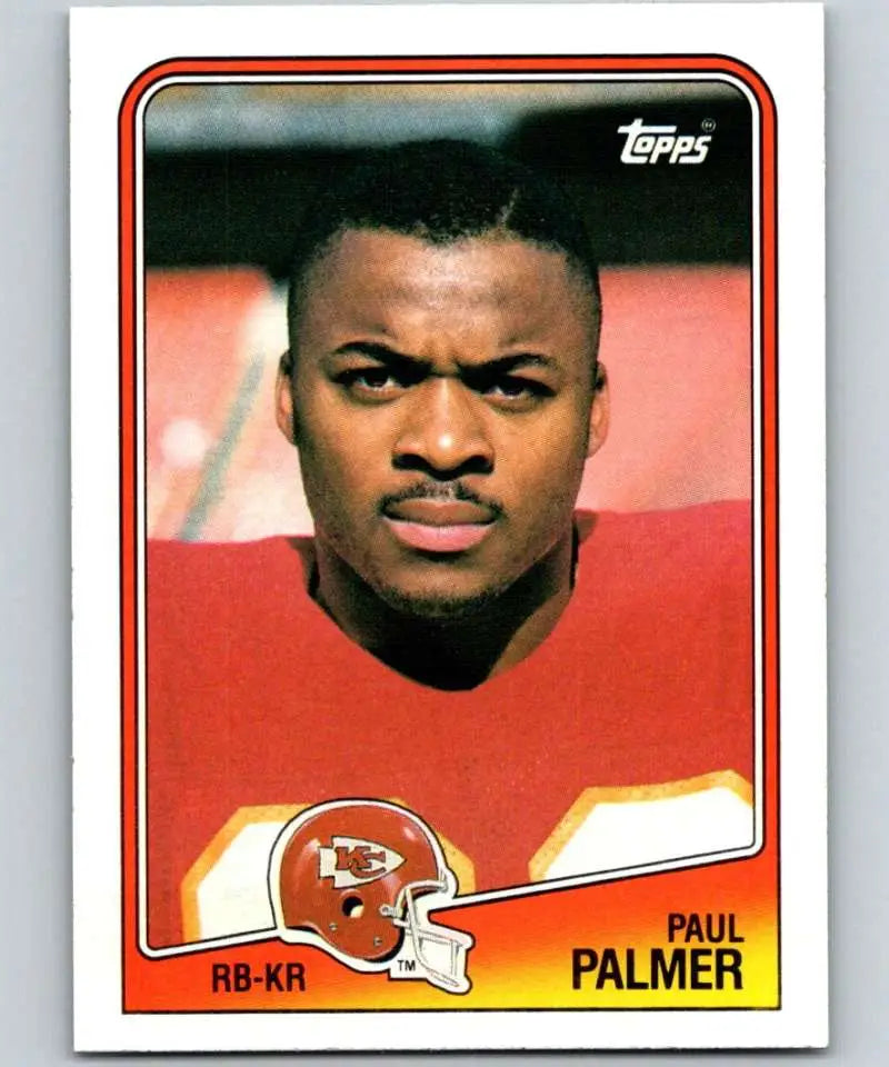 1988 Topps #364 Paul Palmer EX Excellent Kansas City Chiefs Football Card - Football Card Single