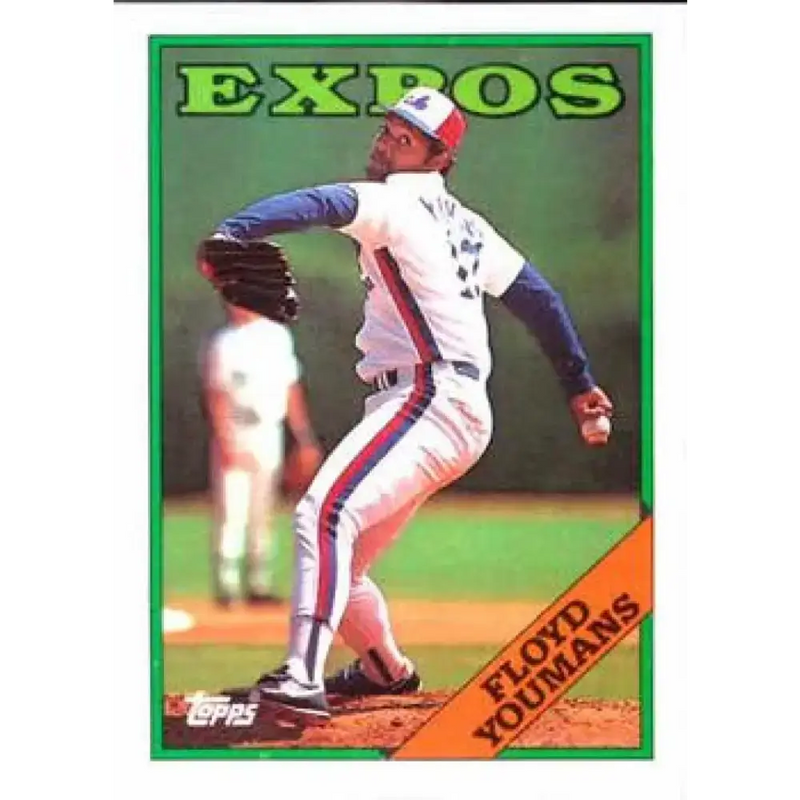 1988 Topps #365 Floyd Youmans NM-MT Montreal Expos Baseball Card - Baseball Card Single