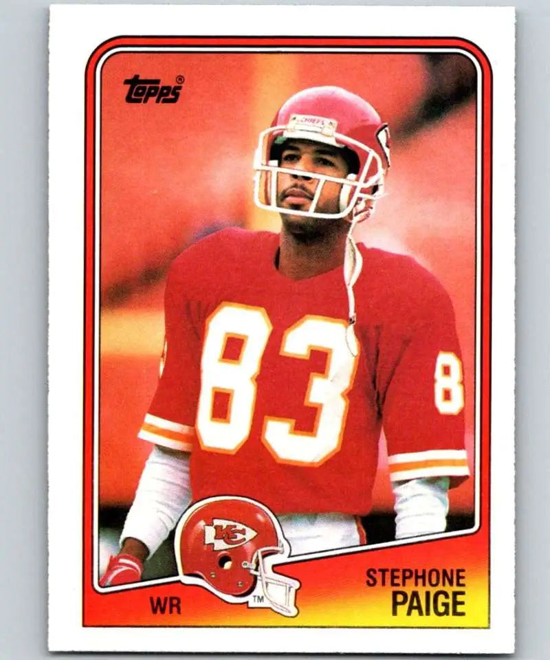 1988 Topps #365 Stephone Paige EX Excellent Kansas City Chiefs Football Card - Football Card Single