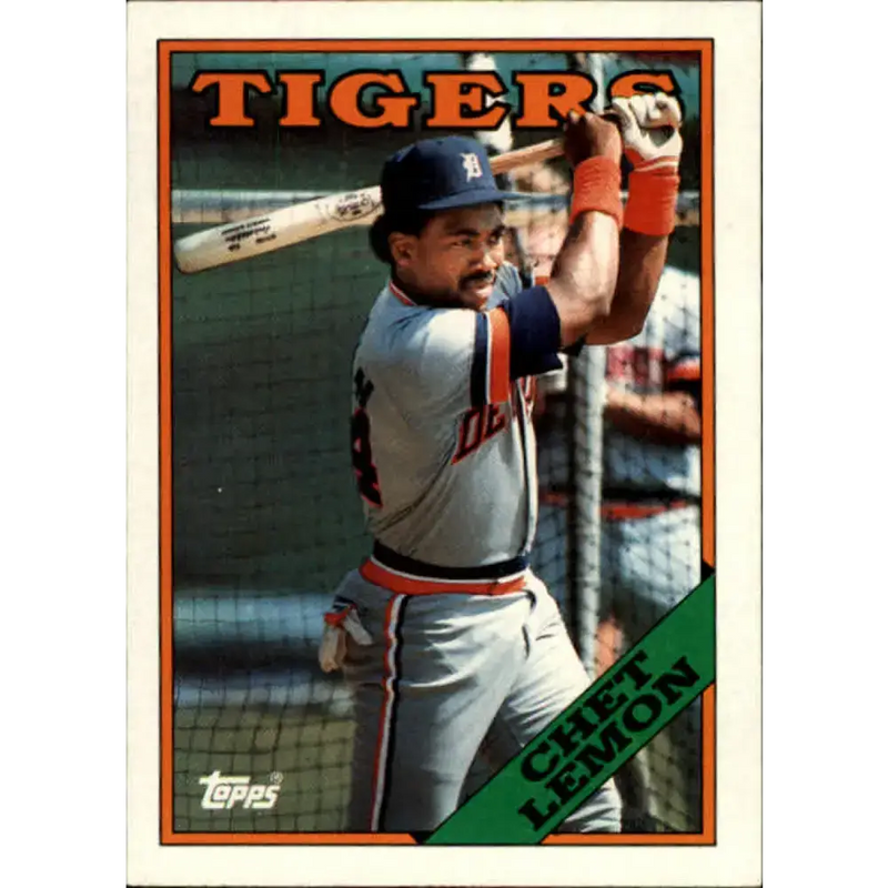 1988 Topps #366 Chet Lemon NM-MT Detroit Tigers Baseball Card - Baseball Card Single