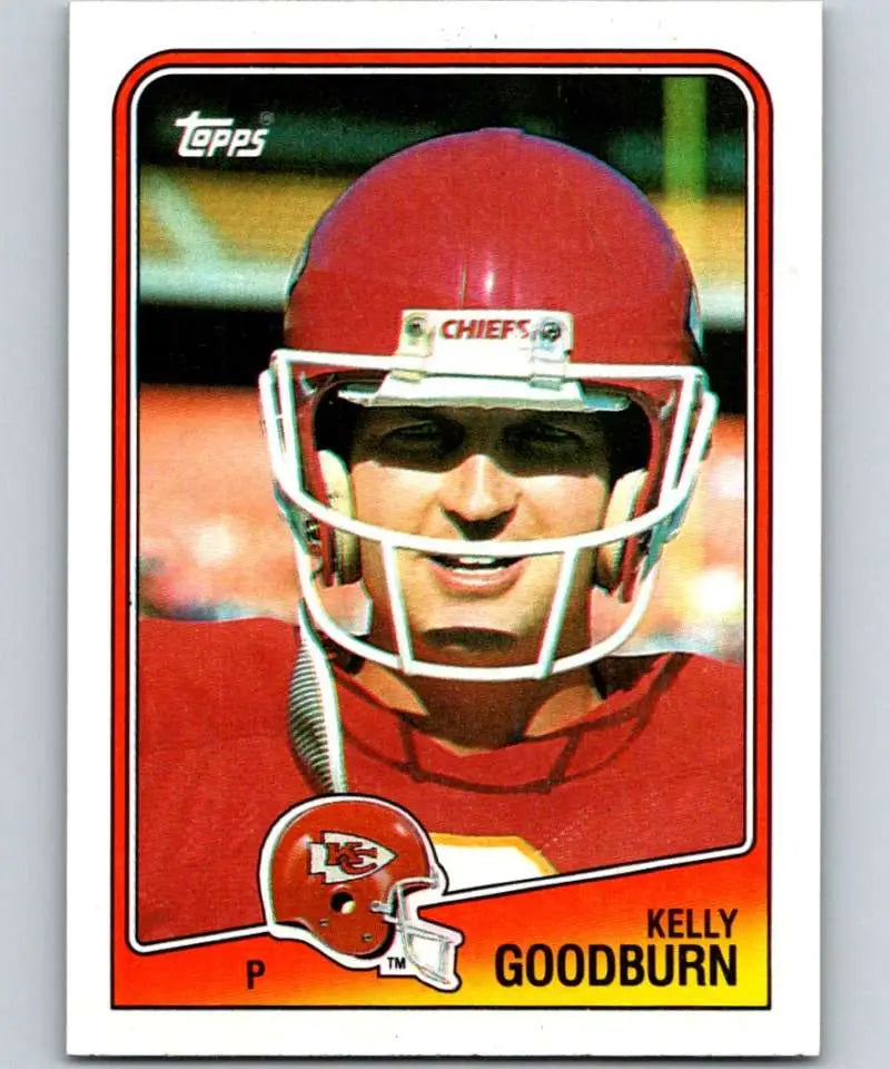 1988 Topps #367 Kelly Goodburn EX Excellent RC Rookie Kansas City Chiefs Football Card - Football Card Single