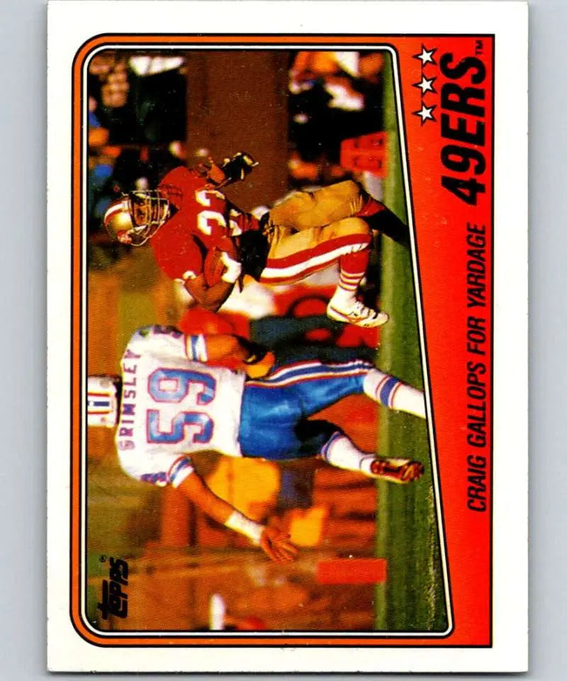 1988 Topps #37 Roger Craig EX Excellent San Francisco 49ers Football Card - Football Card Single