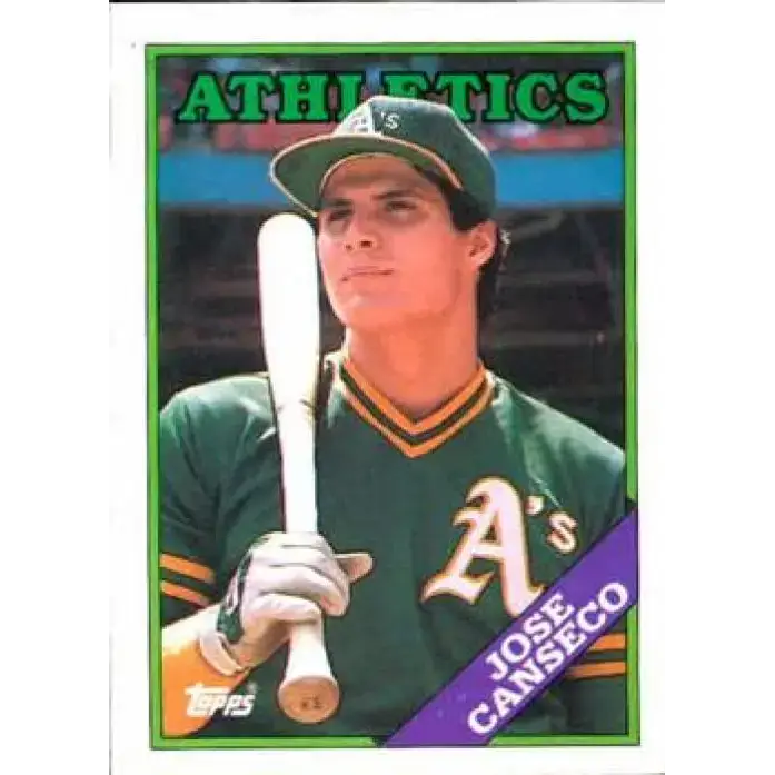 1988 Topps #370 Jose Canseco NM-MT Oakland Athletics Baseball Card - Baseball Card Single