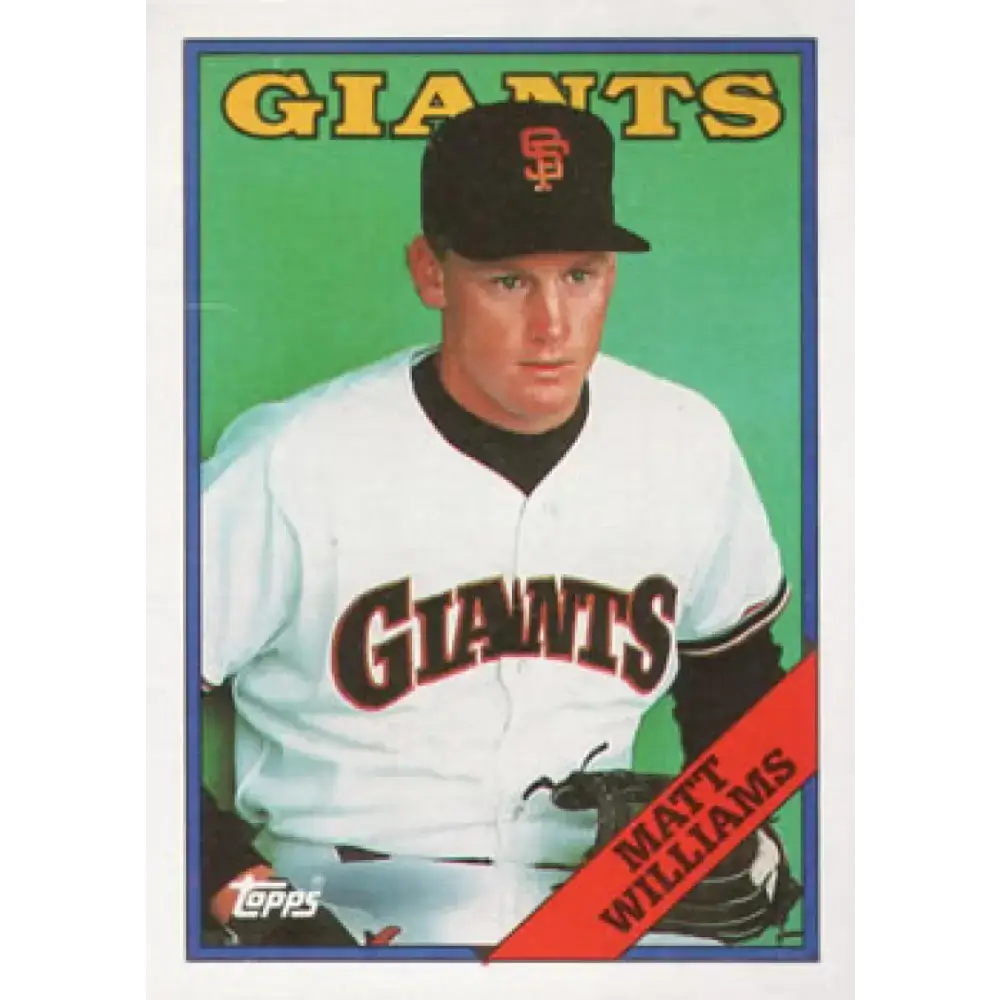 1988 Topps #372 Matt Williams NM-MT RC Rookie San Francisco Giants Baseball Card - Baseball Card Single