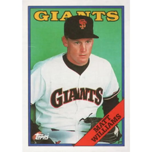 1988 Topps #372 Matt Williams NM-MT RC Rookie San Francisco Giants Baseball Card - Baseball Card Single
