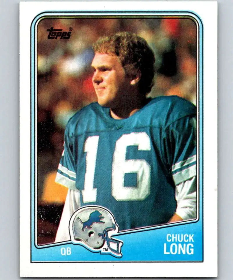 1988 Topps #373 Chuck Long EX Excellent Detroit Lions Football Card - Football Card Single