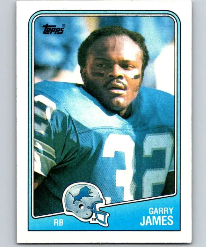1988 Topps #374 Garry James EX Excellent Detroit Lions Football Card - Football Card Single