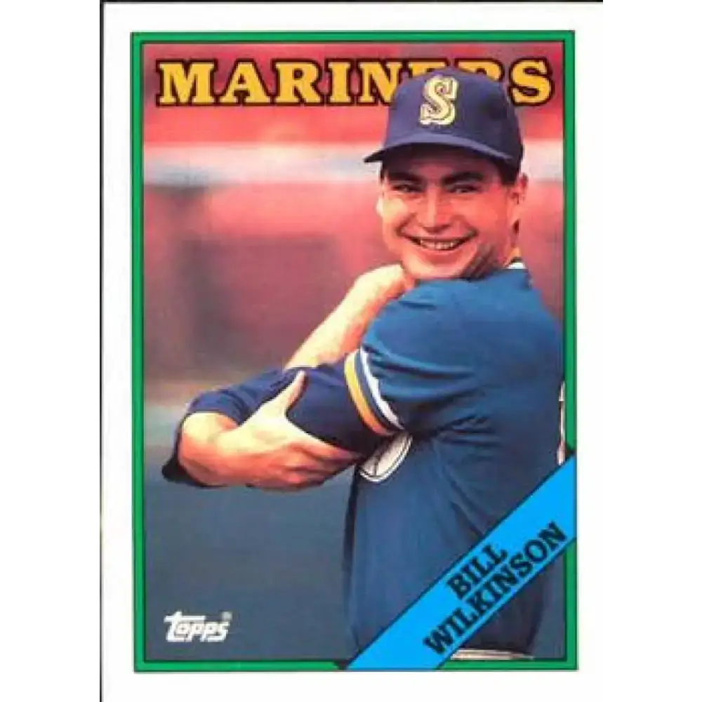 1988 Topps #376 Bill Wilkinson NM-MT Seattle Mariners Baseball Card - Baseball Card Single