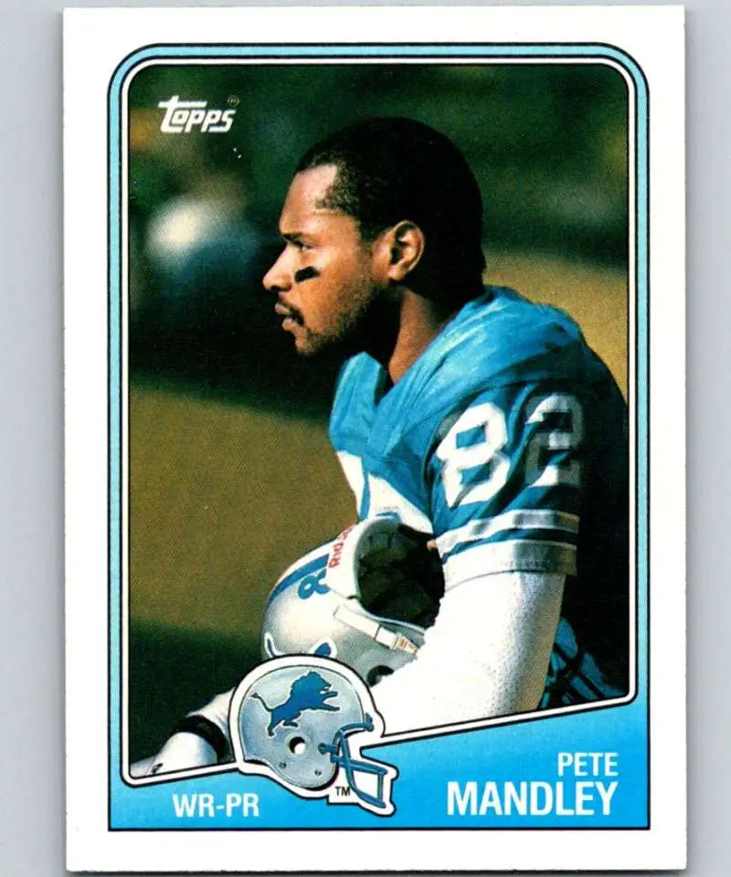 1988 Topps #376 Pete Mandley EX Excellent Detroit Lions Football Card