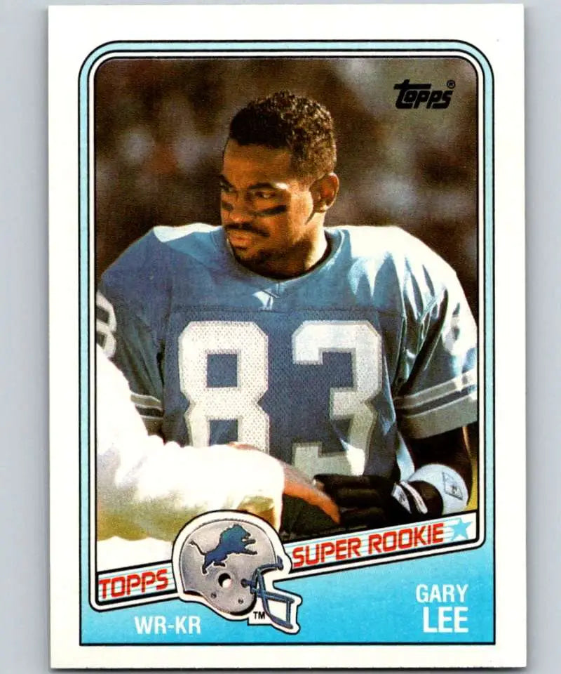 1988 Topps #377 Gary Lee EX Excellent RC Rookie Detroit Lions Football Card - Football Card Single