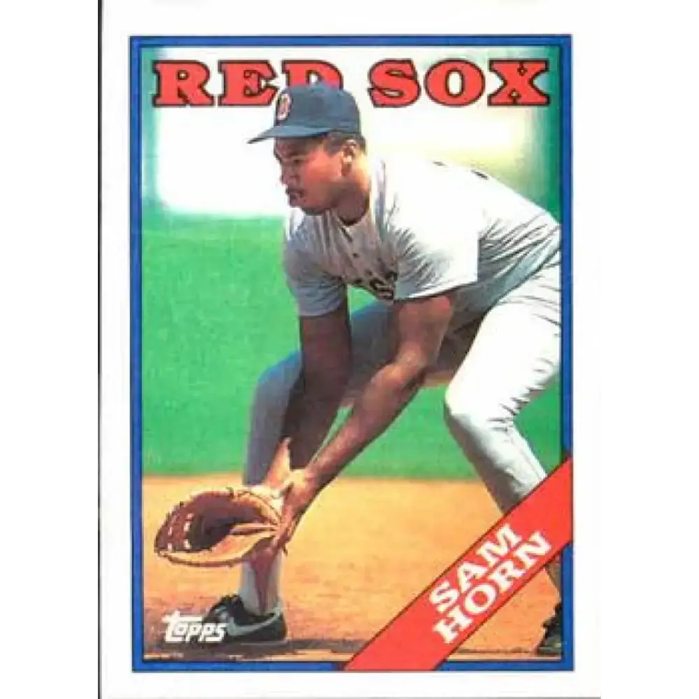 1988 Topps #377 Sam Horn NM-MT RC Rookie Boston Red Sox Baseball Card - Baseball Card Single