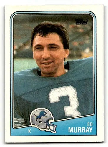 Original gloss Ed Murray Detroit Lions football card from 1988 Topps #378