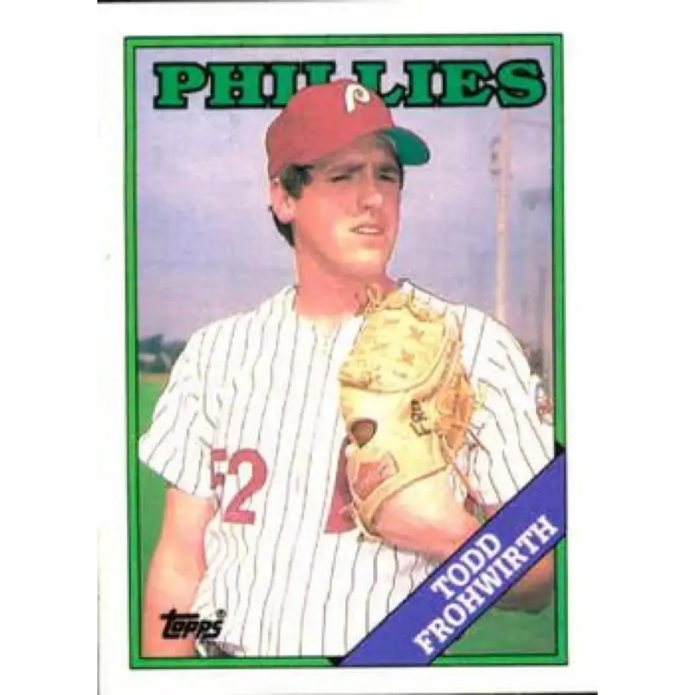 1988 Topps #378 Todd Frohwirth NM-MT RC Rookie Philadelphia Phillies Baseball Card