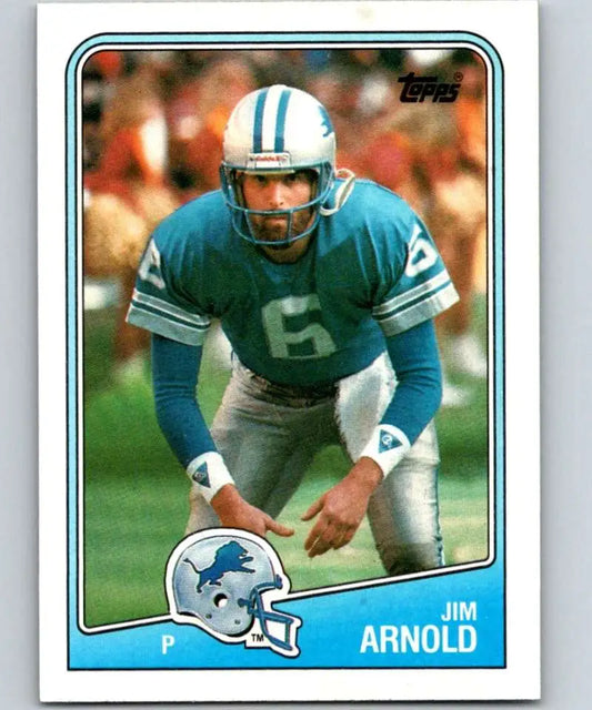 1988 Topps #379 Jim Arnold EX Excellent Detroit Lions Football Card