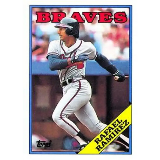 1988 Topps #379 Rafael Ramirez NM-MT Atlanta Braves Baseball Card