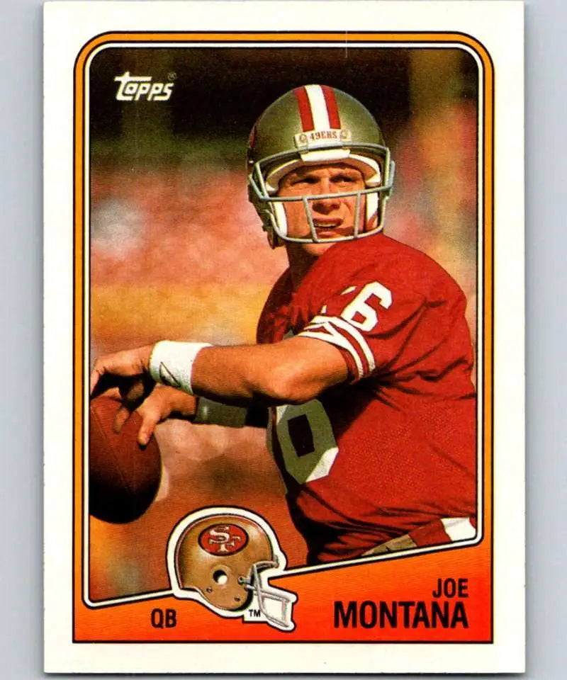1988 Topps #38 Joe Montana EX Excellent San Francisco 49ers Football Card - Football Card Single