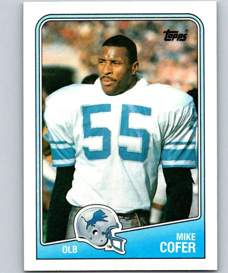 1988 Topps #381 Michael Cofer EX Excellent Detroit Lions Football Card - Football Card Single