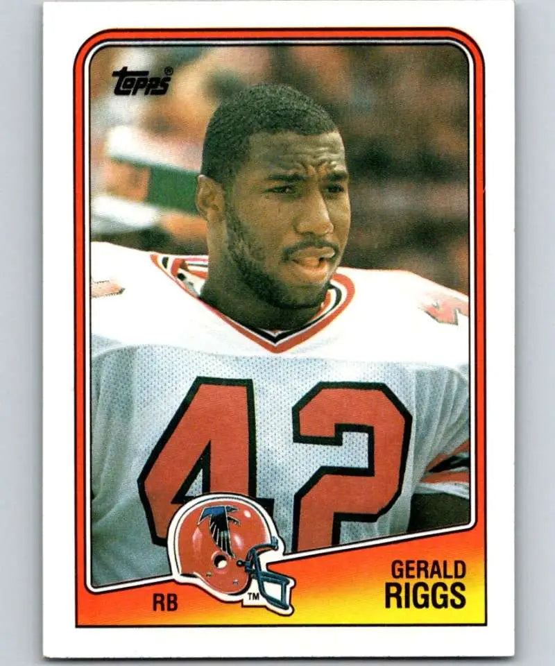1988 Topps #385 Gerald Riggs EX Excellent Atlanta Falcons Football Card - Football Card Single