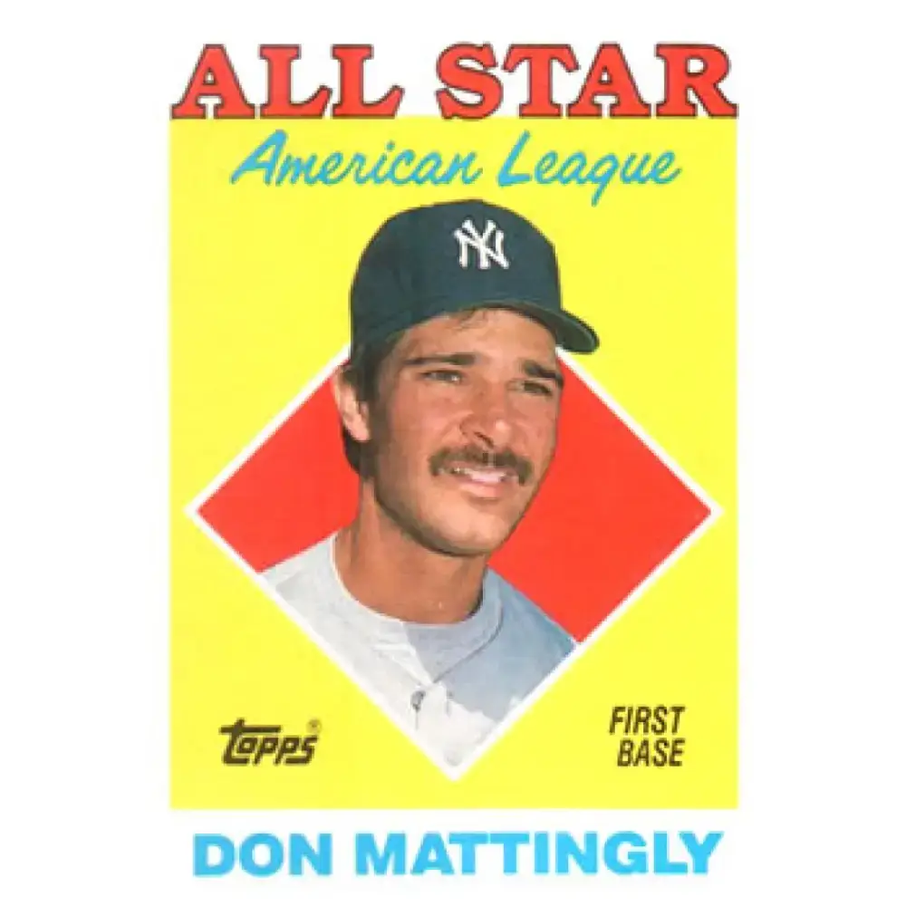 1988 Topps #386 Don Mattingly NM-MT New York Yankees Baseball Card - Baseball Card Single